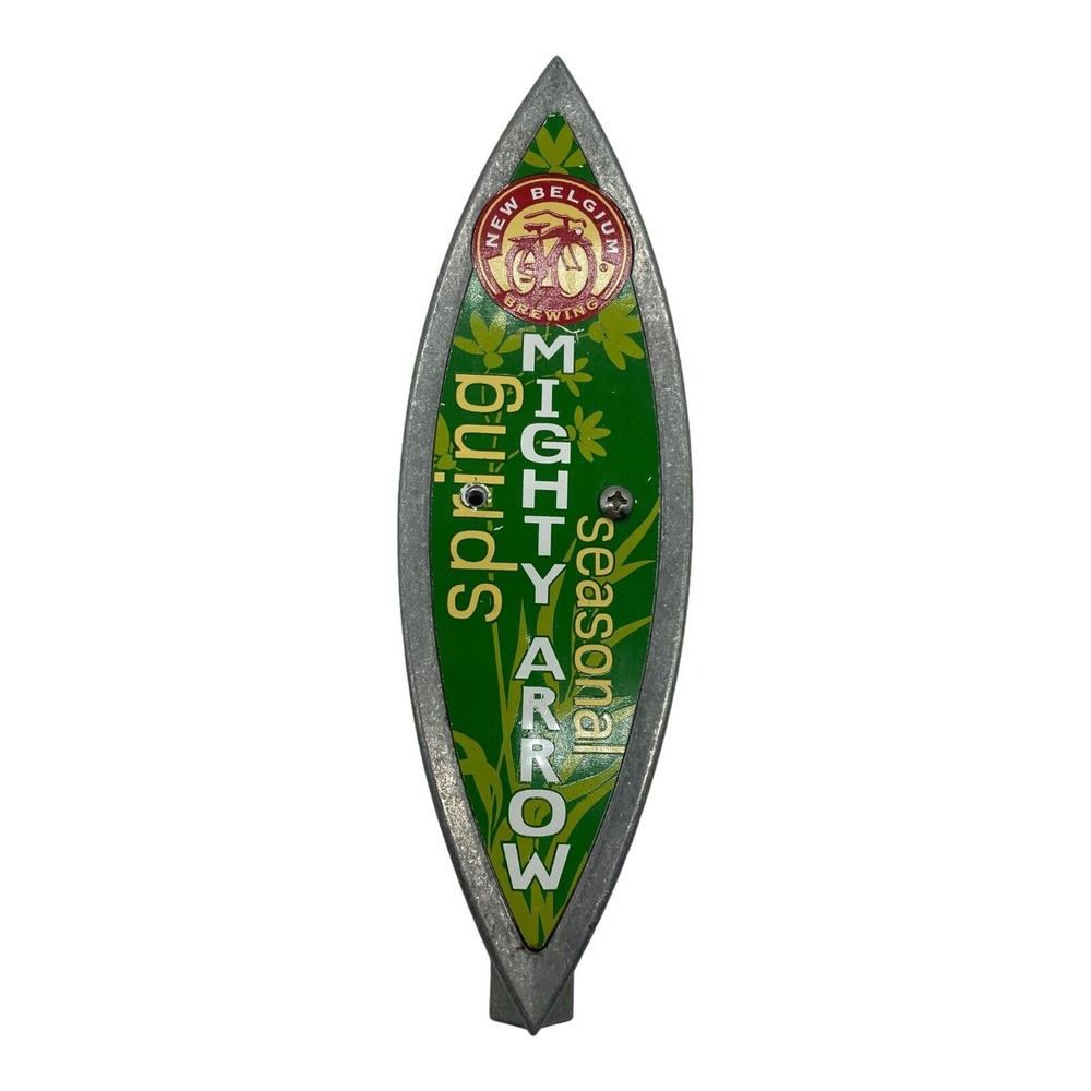 New Belgium Brewing Co Mighty Arrow Spring Seasonal Beer Tap Handle 7" Tall